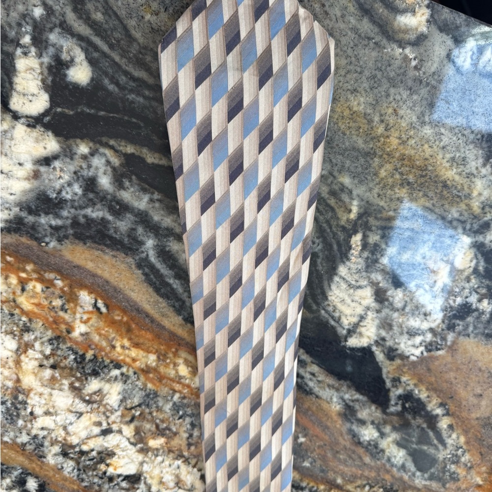 Elegant Blue and Gray Men's Tie